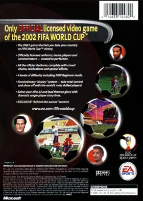 2002 FIFA World Cup (USA) box cover back